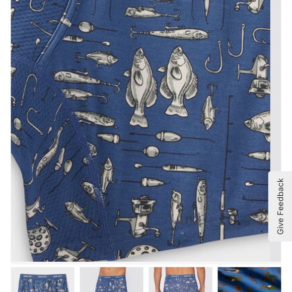 Men's Dang Soft Boxer Briefs Fish Lure - Picture 2 of 3